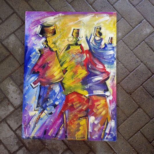 Tingatinga canvas oil painting